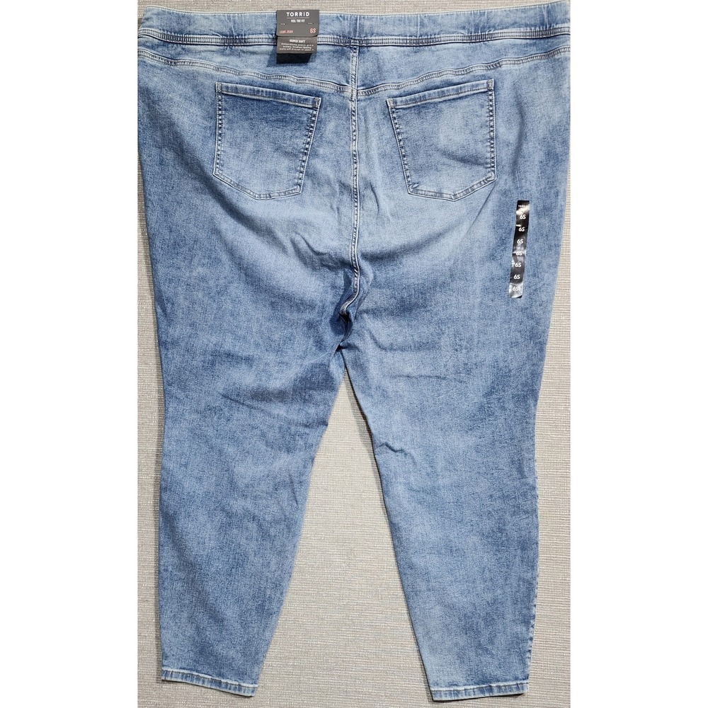 Torrid Lean Jean High Rise Pull On Super Skinny Leggings Light Wash 6S Plus Size - Picture 5 of 12